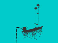 Camiseta Isla floral